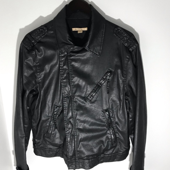 John Varvatos Asymmetrical Coated Jacket - Picture 2 of 14